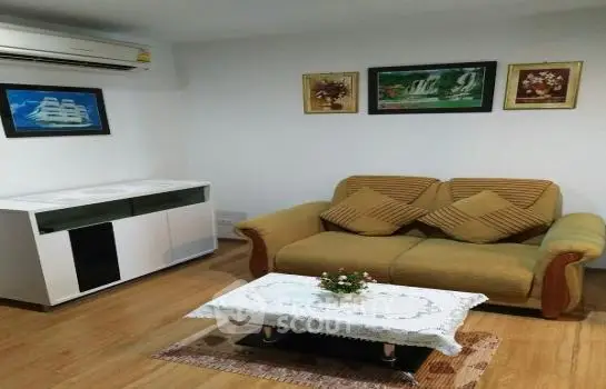 Cozy living room with stylish decor and comfortable seating