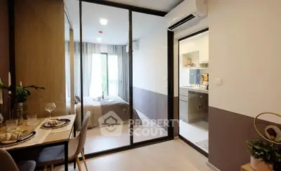 Modern studio apartment with open layout and stylish decor