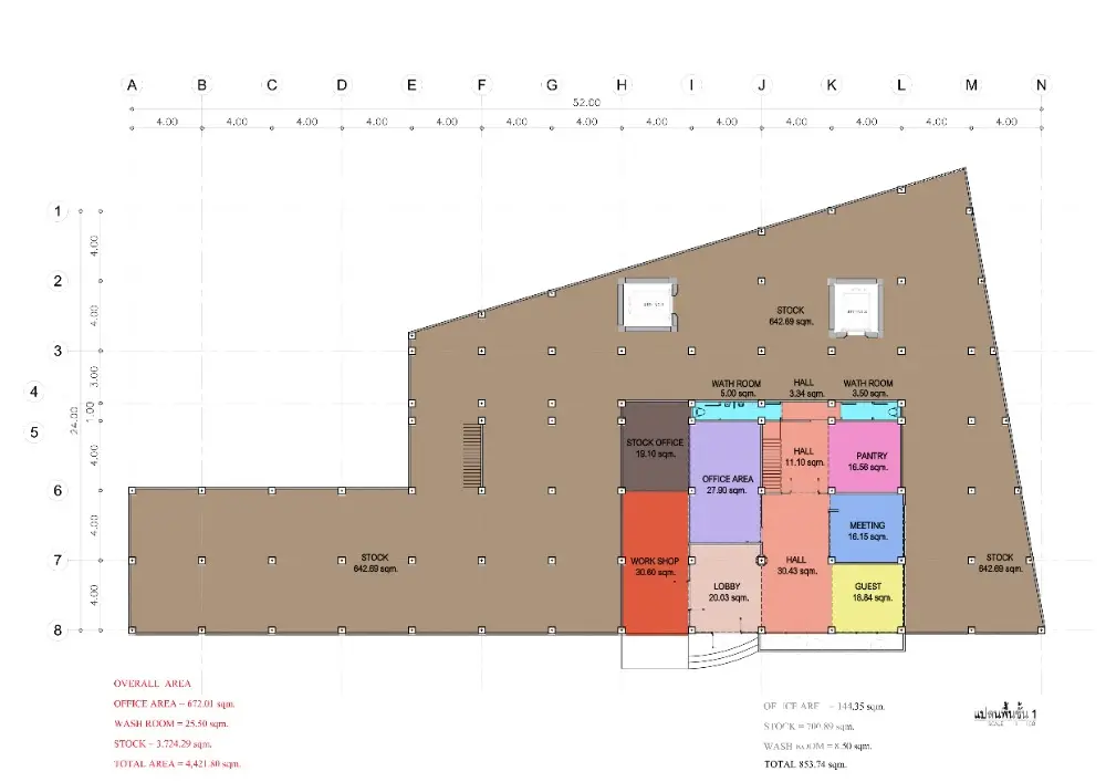 Expertly crafted office floor plan featuring a spacious layout with multiple rooms, ideal for a dynamic business environment.