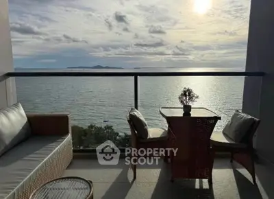 Stunning balcony with ocean view, perfect for relaxation and enjoying sunsets.