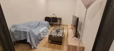 Cozy living room with modern decor and comfortable seating