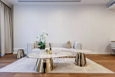 Luxurious modern living room with elegant furniture and stylish decor