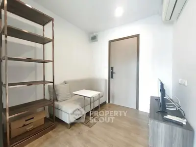 Cozy living room with modern furniture and wooden flooring