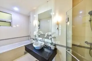 Luxurious bathroom with modern fixtures and elegant design
