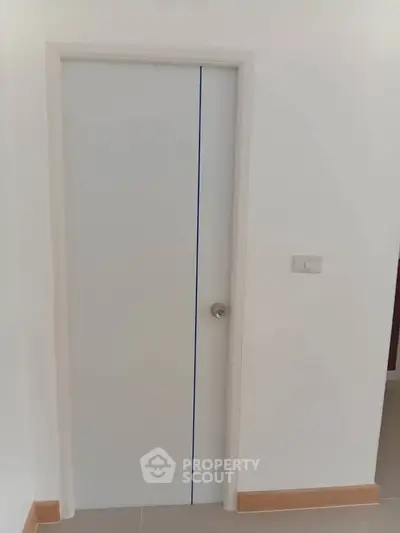 Minimalist interior door with sleek design in modern home