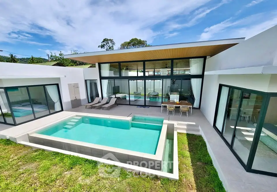 Modern luxury villa with private pool and spacious terrace