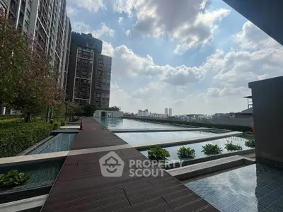 Luxurious rooftop pool with stunning city views and modern architecture.