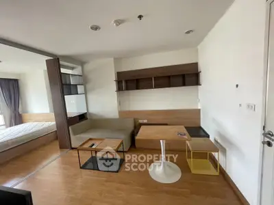 Modern studio apartment with open layout and stylish furniture