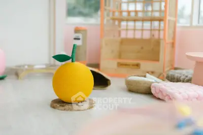 Charming children's playroom with bright decor and playful furniture