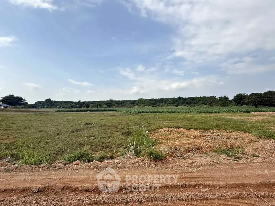 Expansive land plot with lush greenery and clear skies, perfect for development opportunities.