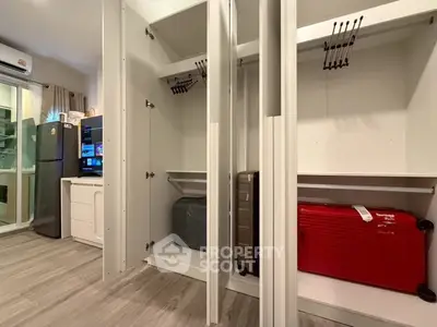 Spacious storage area with modern design and ample luggage space