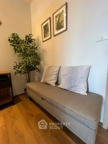 Cozy living room corner with stylish decor and comfortable seating