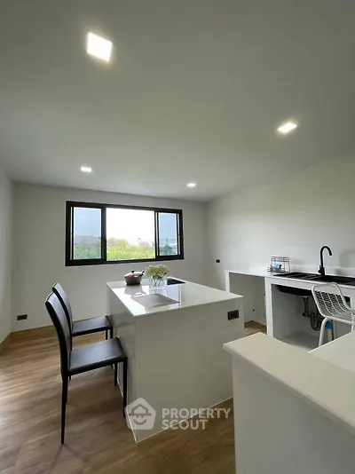 Modern kitchen with open layout and sleek design
