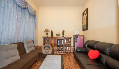 Cozy living room with stylish furniture and unique decor