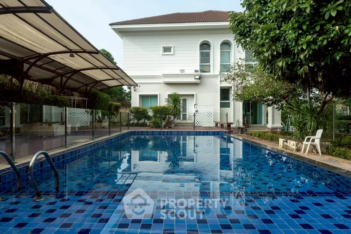 Luxurious villa with private pool and lush garden, perfect for serene living.