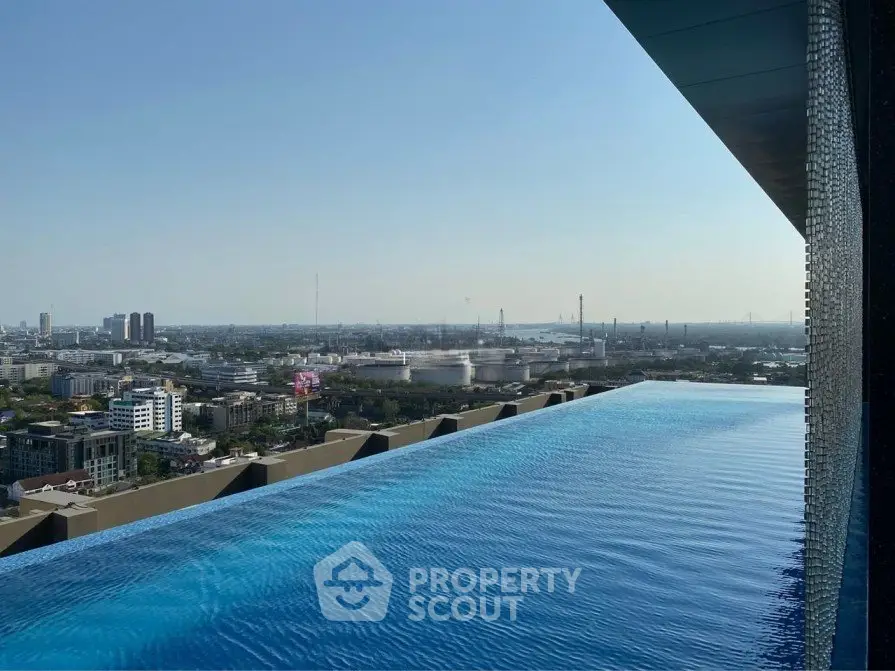 Stunning rooftop infinity pool with panoramic city views