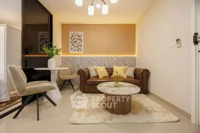 Stylish modern living room with cozy seating and elegant decor