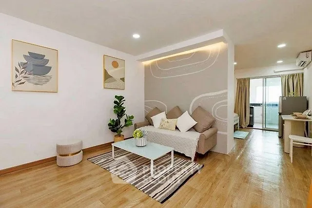 Modern living room with stylish decor and open layout