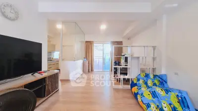 Modern living room with open layout and stylish decor