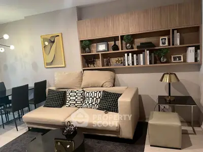 Stylish living room with modern decor and elegant furniture