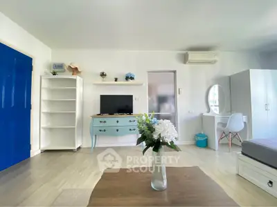 Bright and airy living room with modern decor and stylish furniture