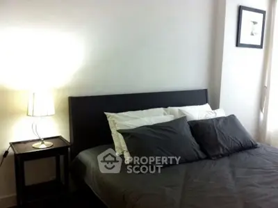 Modern bedroom with stylish decor and cozy ambiance