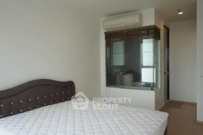 Spacious bedroom with modern air conditioning and ensuite bathroom