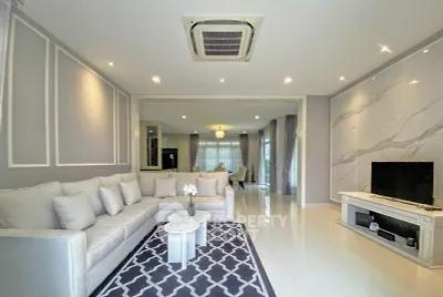 Luxurious living room with elegant decor and modern furnishings