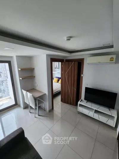 Modern apartment interior with sleek design and natural light