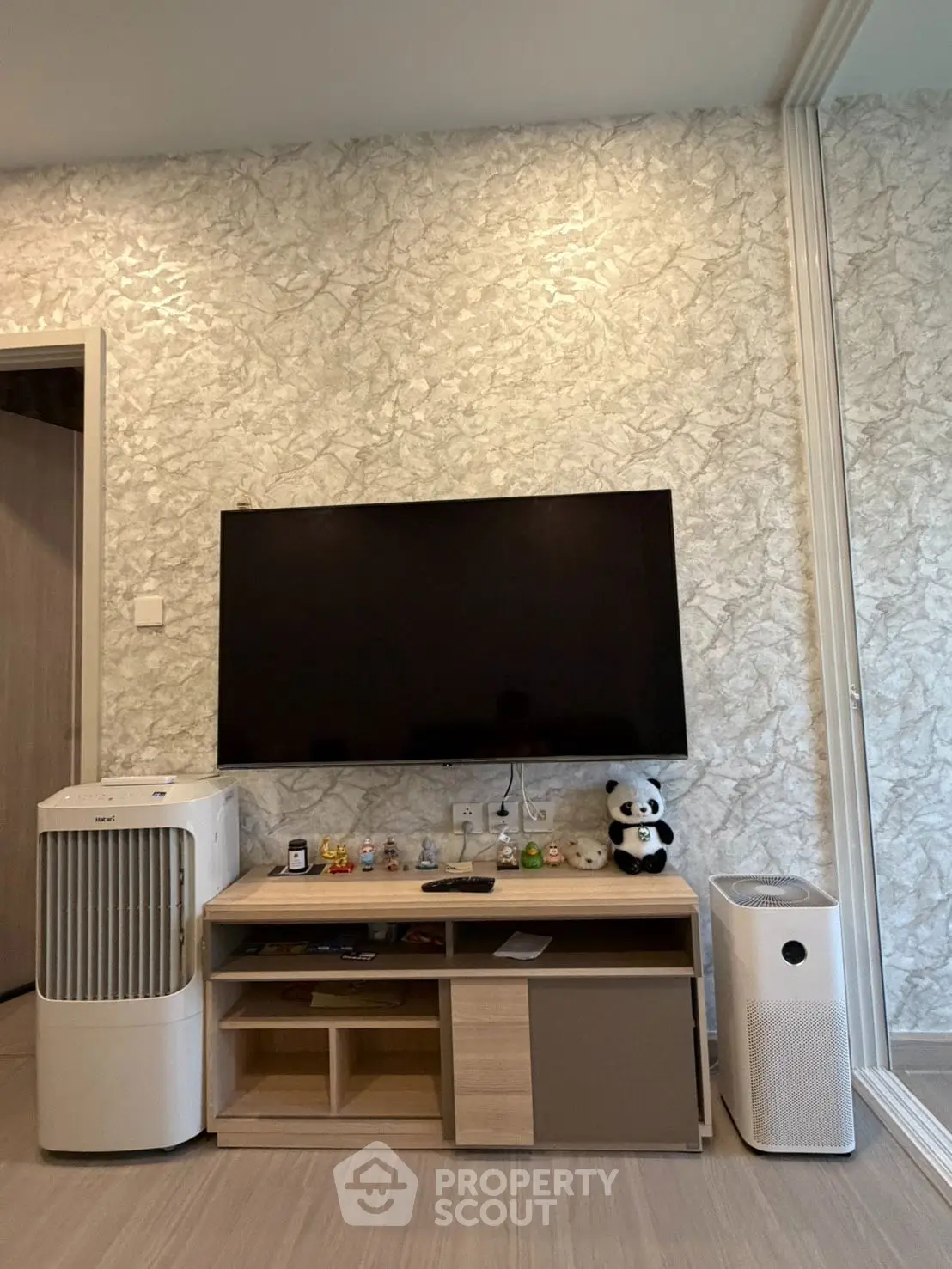 Modern living room with stylish decor and contemporary furniture