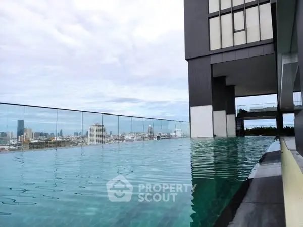 Stunning rooftop infinity pool with panoramic city views