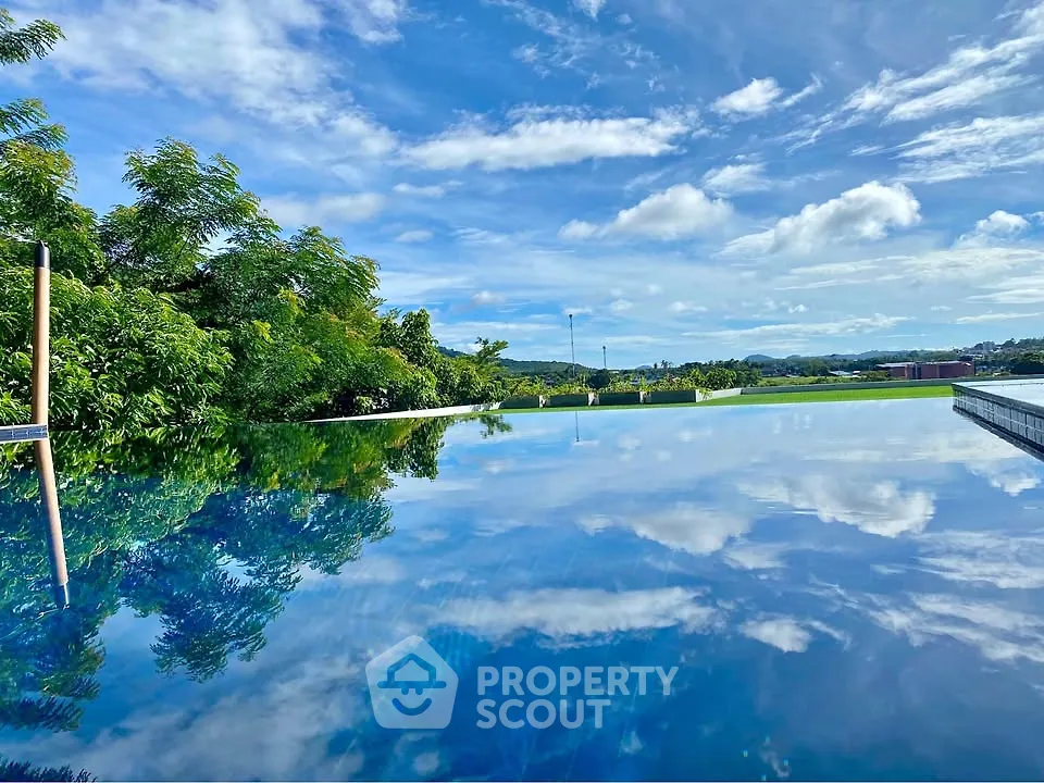 Stunning infinity pool with breathtaking panoramic views and lush greenery.