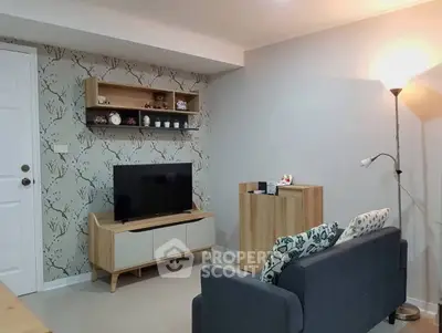 Cozy living room with modern decor and stylish furniture