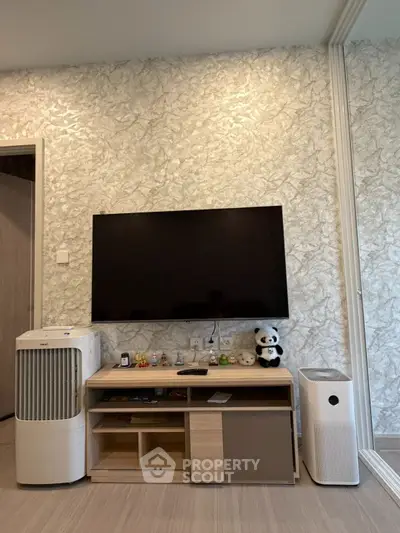 Modern living room with stylish decor and contemporary furniture