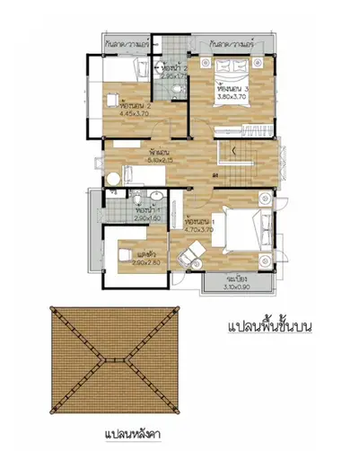 Detailed floor plan with room dimensions and layout for modern home design.