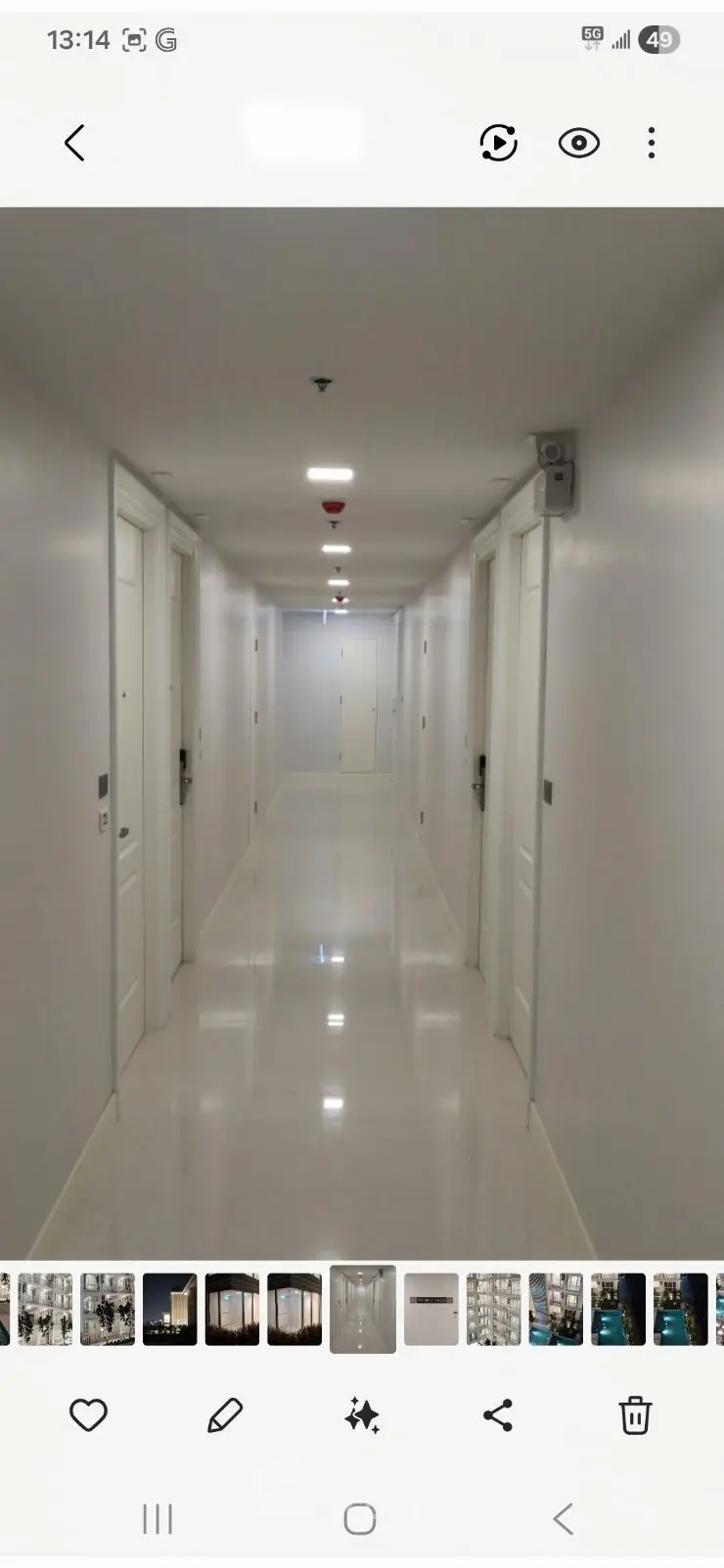 Modern building entrance with sleek design and bright lighting