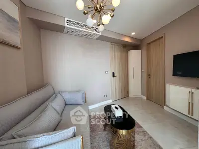 Modern living room with elegant decor and stylish furniture