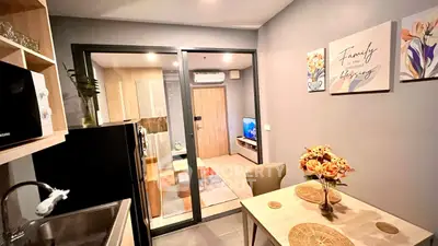 Modern kitchen and dining area with stylish decor and open layout