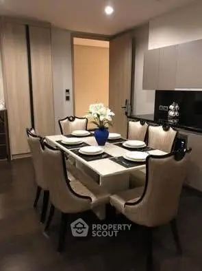 Elegant dining area with stylish chairs and modern decor