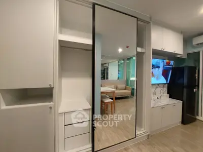 Modern apartment interior with open layout and sleek design