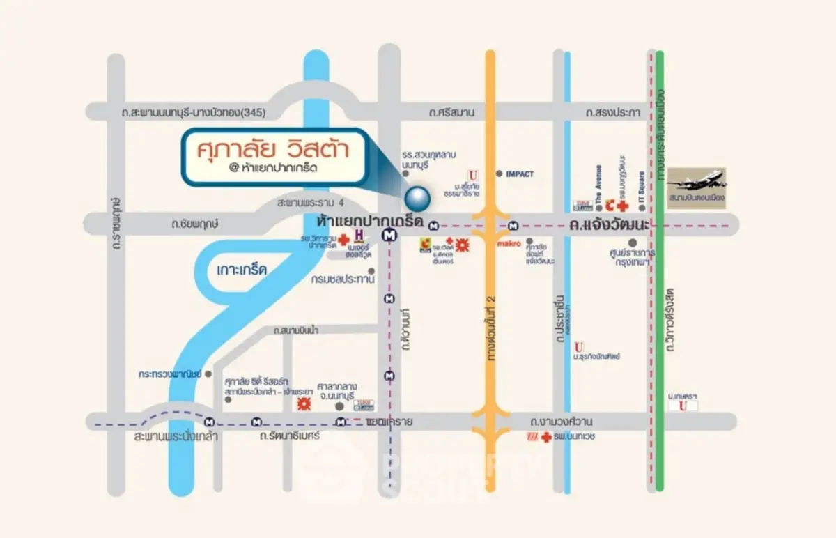 Detailed map showcasing prime real estate locations and nearby amenities for potential buyers.