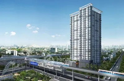 Stunning high-rise condominium with panoramic city views and convenient transit access.