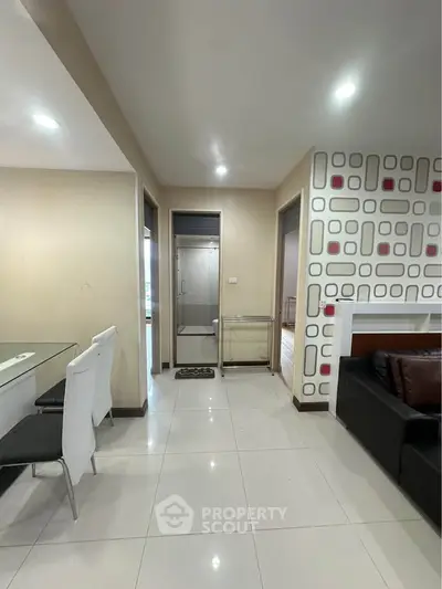 Modern apartment interior with stylish decor and open layout