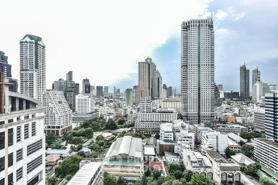 Stunning cityscape view showcasing modern skyscrapers and urban landscape, perfect for real estate investment.