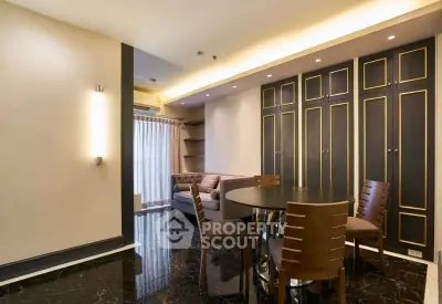Luxurious living room with elegant decor and modern furniture