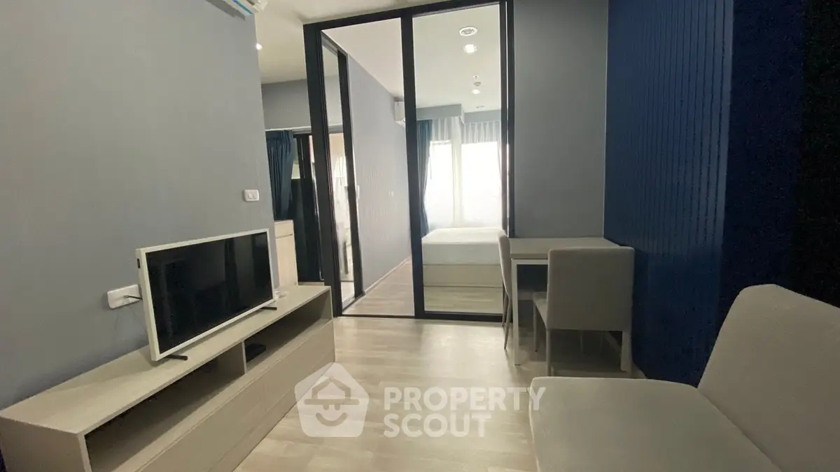 Modern apartment interior with sleek design and natural light