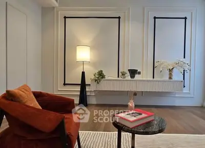 Elegant living room with modern decor and stylish furniture