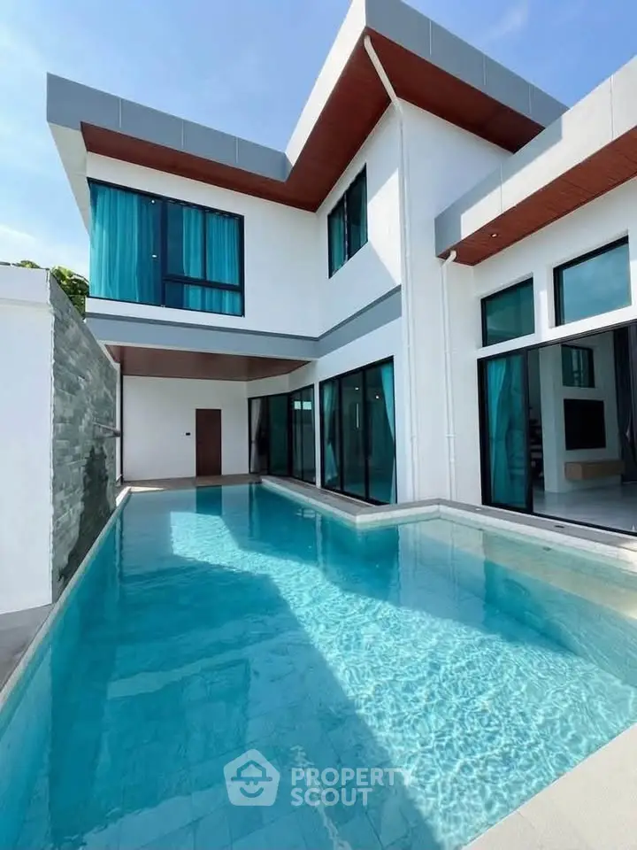 Stunning modern villa with private pool and sleek architectural design