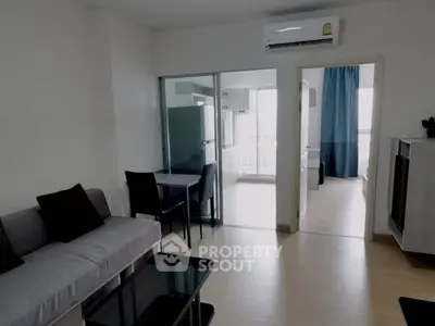 Modern apartment interior with open layout and stylish furnishings