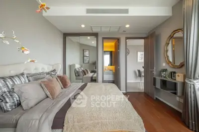 Luxurious bedroom with elegant decor and modern amenities